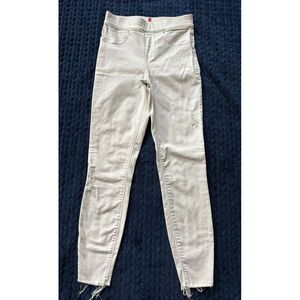 Spanx Women's White Jeans Pants Pull‎ On Skinny Ankle Size Small